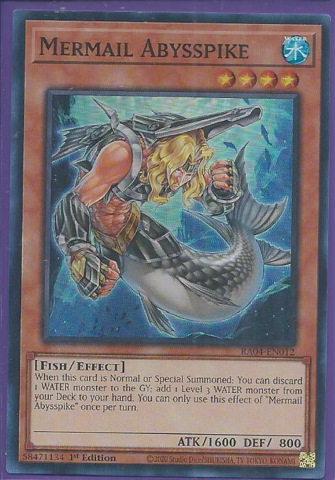 RA04-EN012 - Mermail Abysspike - Super Rare 1st Edition