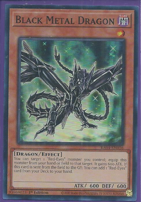 RA04-EN016 - Black Metal Dragon - Super Rare 1st Edition