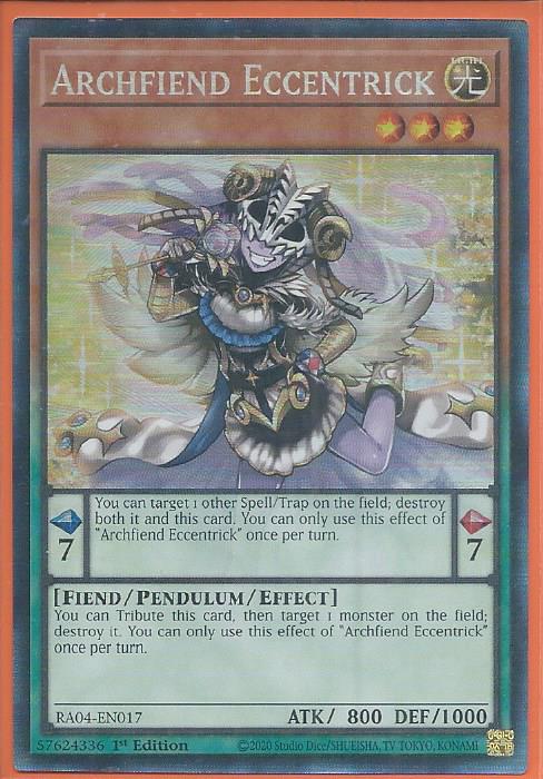 RA04-EN017 Archfiend Eccentrick – Collector’s Rare