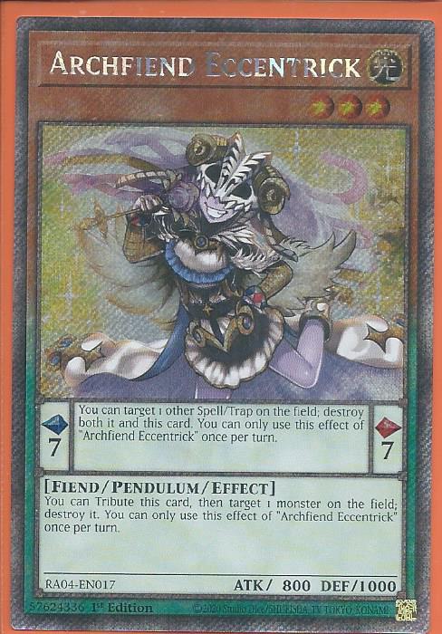 RA04-EN017 Archfiend Eccentrick – Platinum Secret Rare