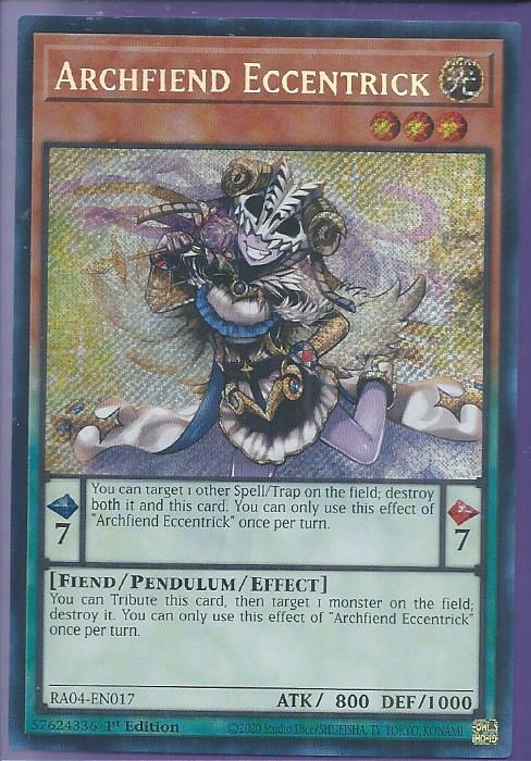 RA04-EN017 Archfiend Eccentrick – Secret Rare