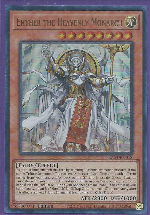 RA04-EN018 Ehther the Heavenly Monarch – Ultra Rare