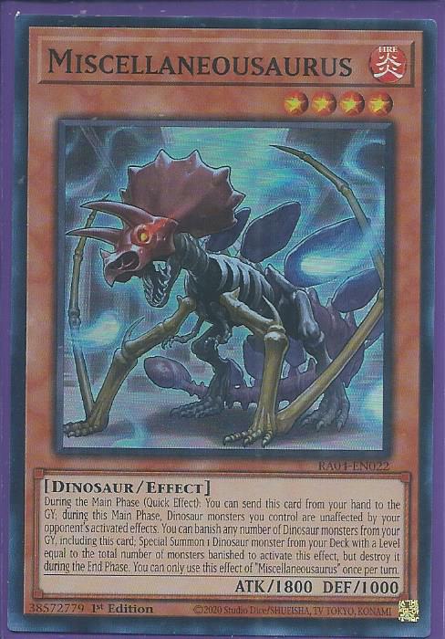 RA04-EN022 - Miscellaneousaurus - Super Rare 1st Edition