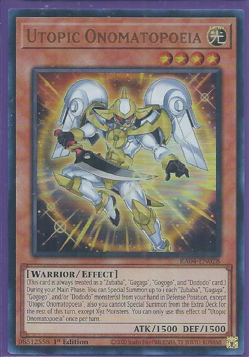 RA04-EN028 Utopic Onomatopoeia – Ultra Rare