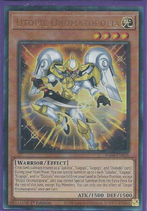 RA04-EN028 Utopic Onomatopoeia – Ultimate Rare