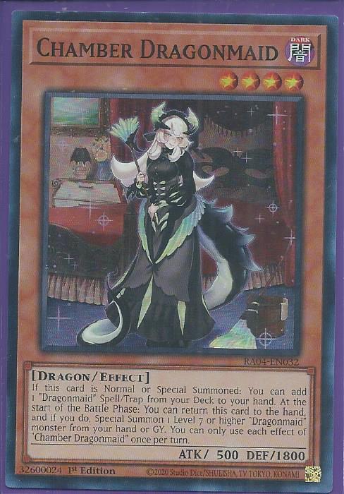 RA04-EN032 - Chamber Dragonmaid - Super Rare 1st Edition