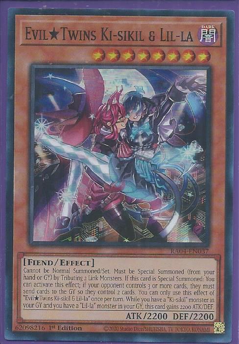 RA04-EN037 - EvilTwins Ki-sikil & Lil-la - Super Rare 1st Edition