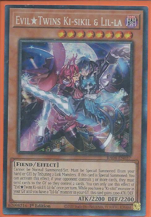 RA04-EN037 Evil Twins Ki-sikil & Lil-la – Collector’s Rare