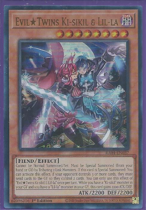 RA04-EN037 Evil Twins Ki-sikil & Lil-la – Ultra Rare