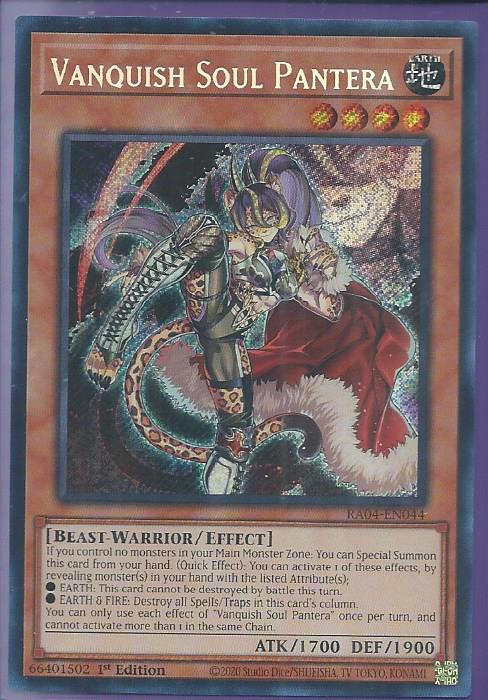 RA04-EN044 Vanquish Soul Pantera – Secret Rare