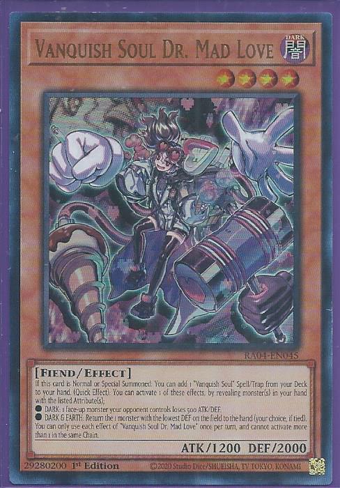 RA04-EN045 Vanquish Soul Dr Mad Love – Ultra Rare