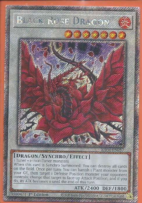 RA04-EN057 Black Rose Dragon – Platinum Secret Rare
