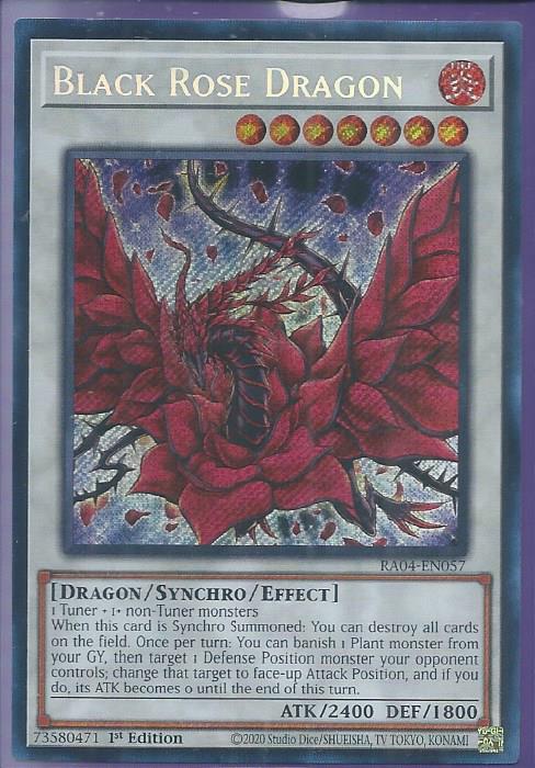 RA04-EN057 Black Rose Dragon – Secret Rare