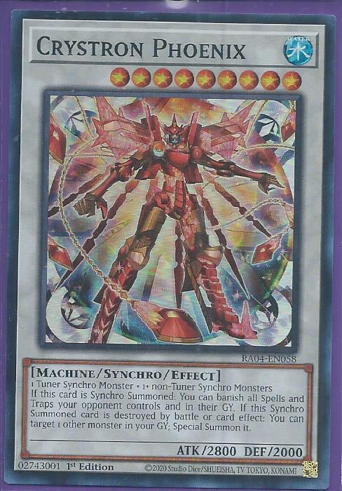 RA04-EN058 - Crystron Phoenix - Super Rare 1st Edition