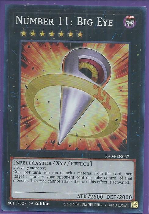 RA04-EN062 - Number 11: Big Eye - Super Rare 1st Edition