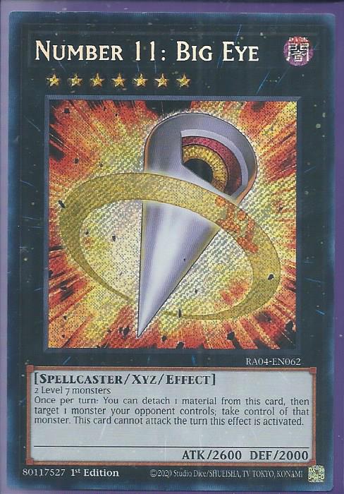 RA04-EN062 Number 11 Big Eye – Secret Rare