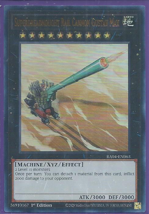 RA04-EN063 Superdreadnought Rail Cannon Gustav Max – Ultra Rare