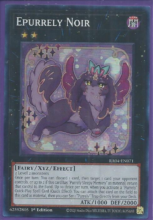 RA04-EN071 - Epurrely Noir - Super Rare 1st Edition