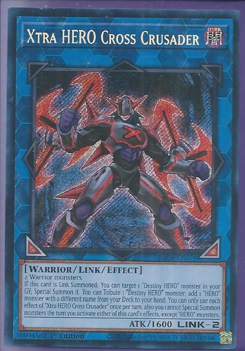 RA04-EN076 Xtra HERO Cross Crusader – Secret Rare