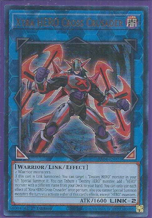 RA04-EN076 Xtra HERO Cross Crusader – Ultra Rare