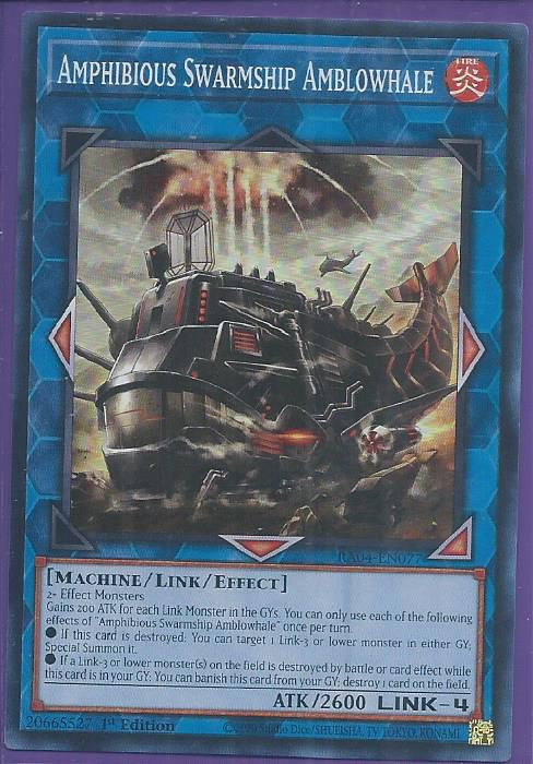 RA04-EN077 - Amphibious Swarmship Amblowhale - Super Rare 1st Edition