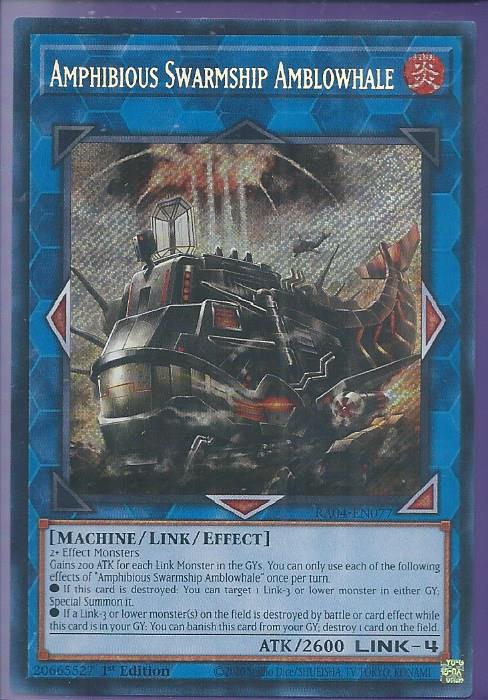 RA04-EN077 Amphibious Swarmship Amblowhale – Secret Rare
