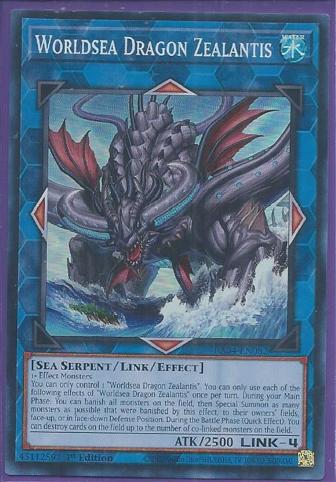 RA04-EN082 - Worldsea Dragon Zealantis - Super Rare 1st Edition
