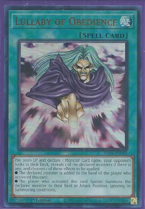 RA04-EN085 Lullaby of Obedience – Ultra Rare