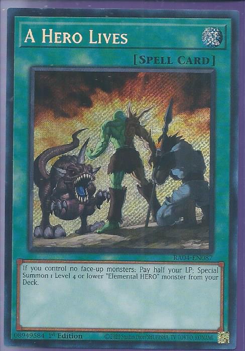 RA04-EN087 A Hero Lives – Secret Rare