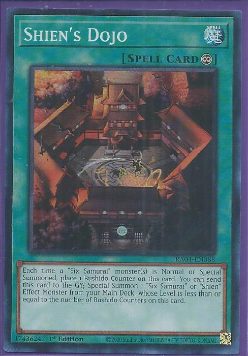 RA04-EN088 - Shien's Dojo - Super Rare 1st Edition