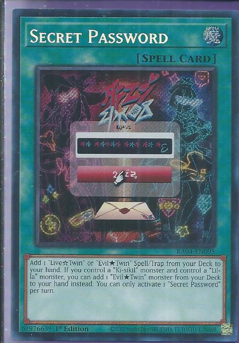 RA04-EN095 Secret Password – Secret Rare