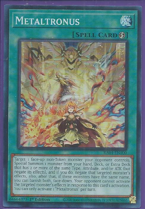 RA04-EN100 - Metaltronus - Super Rare 1st Edition