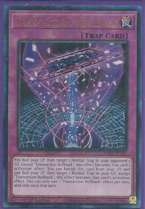RA04-EN105 Transaction Rollback – Ultimate Rare