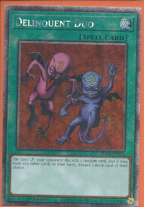 RA04-EN114 Delinquent Duo – Platinum Secret Rare