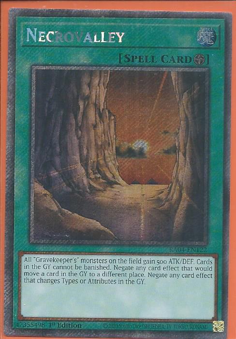 RA04-EN122 Necrovalley – Platinum Secret Rare