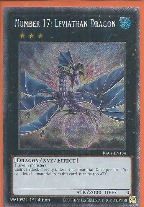 RA04-EN154 Number 17 Leviathan Dragon – Platinum Secret Rare