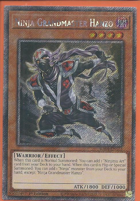 RA04-EN173 Ninja Grandmaster Hanzo – Platinum Secret Rare