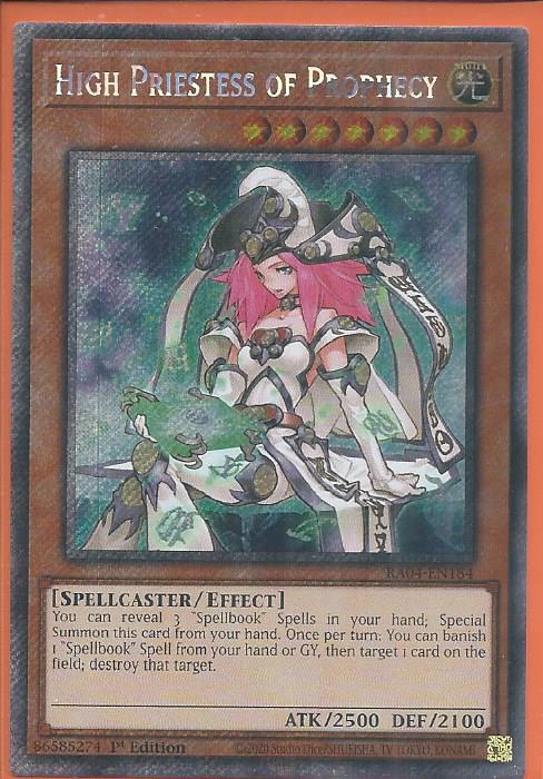 RA04-EN184 High Priestess of Prophecy – Platinum Secret Rare