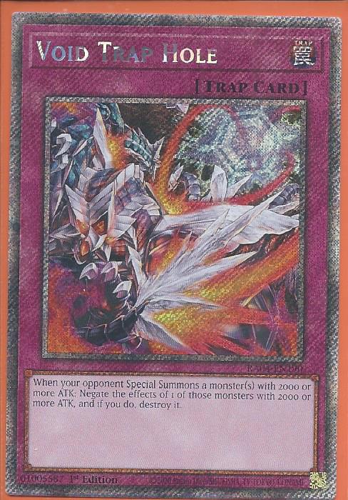 RA04-EN190 Void Trap Hole – Platinum Secret Rare