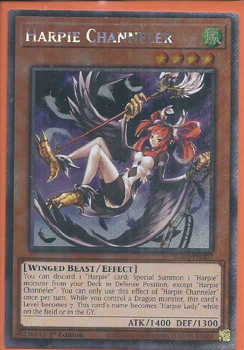 RA04-EN207 Harpie Channeler – Platinum Secret Rare