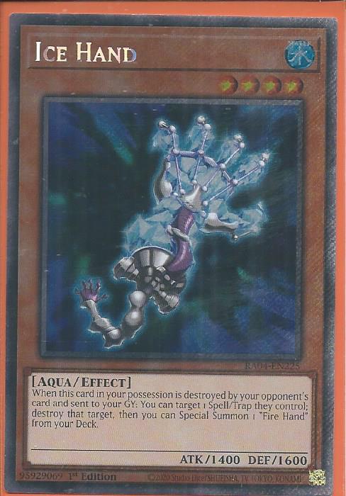 RA04-EN225 Ice Hand – Platinum Secret Rare