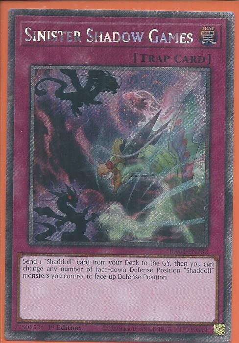 RA04-EN232 Sinister Shadow Games – Platinum Secret Rare
