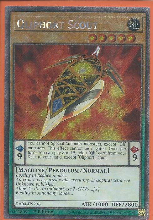 RA04-EN236 Qliphort Scout – Platinum Secret Rare