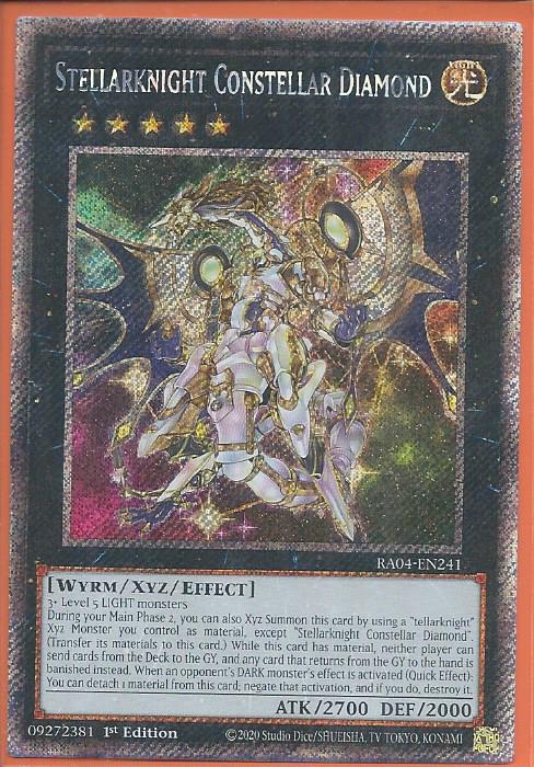 RA04-EN241 Stellarknight Constellar Diamond – Platinum Secret Rare