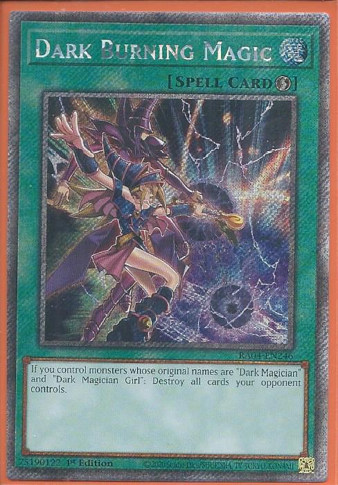 RA04-EN246 Dark Burning Magic – Platinum Secret Rare