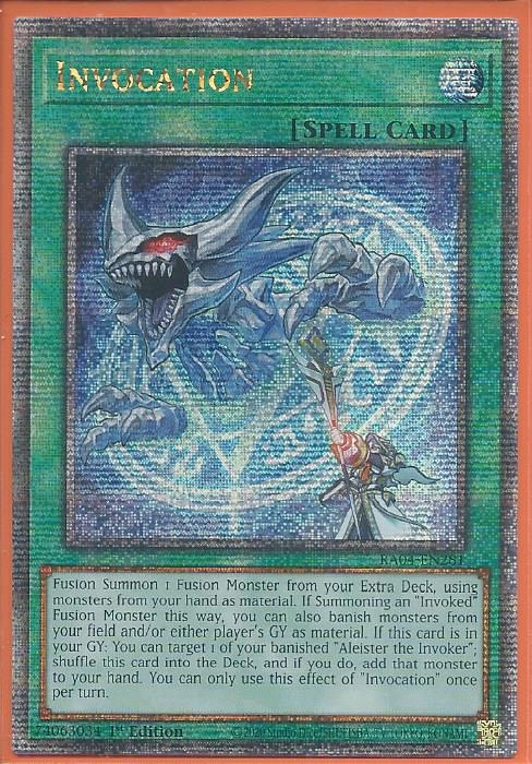 RA04-EN281 Invocation – Quarter Century Secret Rare