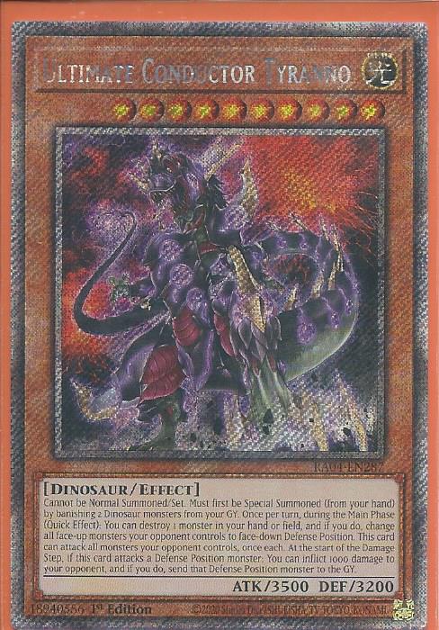 RA04-EN287 Ultimate Conductor Tyranno – Platinum Secret Rare