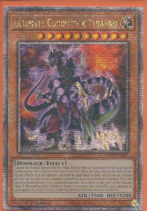 RA04-EN287 Ultimate Conductor Tyranno – Quarter Century Secret Rare