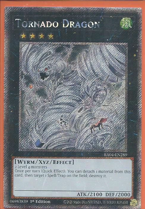 RA04-EN289 Tornado Dragon – Platinum Secret Rare