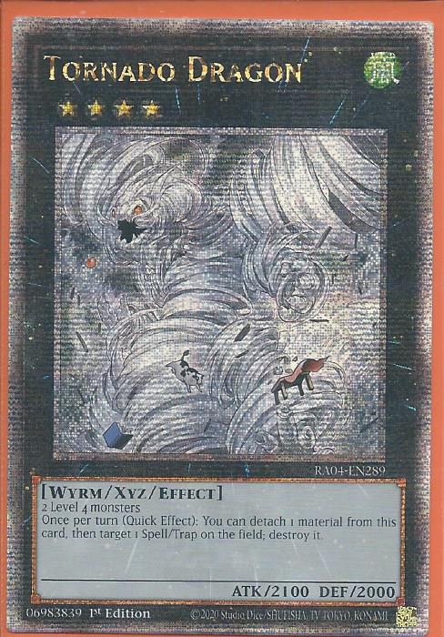 RA04-EN289 Tornado Dragon – Quarter Century Secret Rare